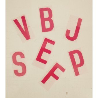 Letters voor bedrukking