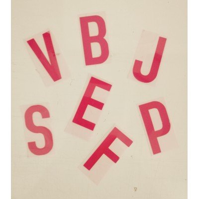 Letters voor bedrukking Letters voor bedrukking
